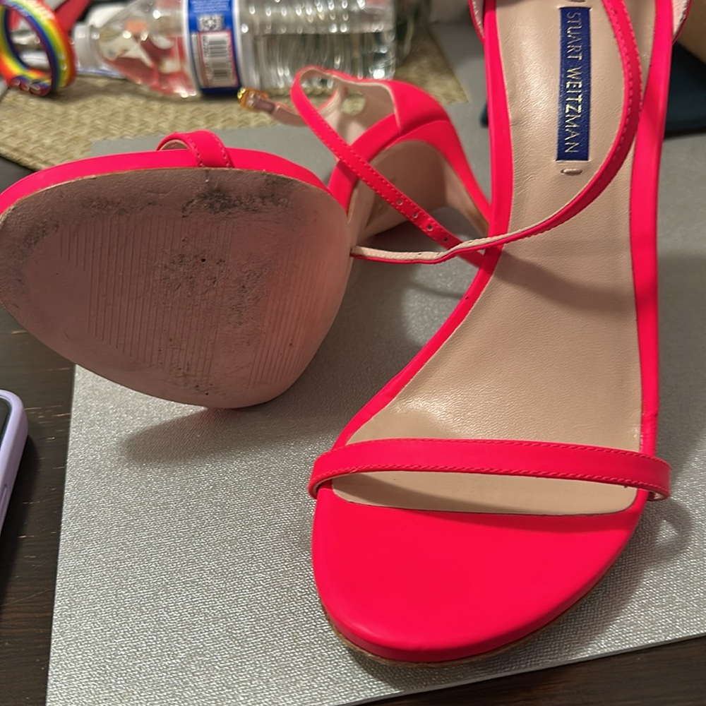 Stuart Weitzamn Fuchsia Heel - image 2